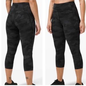Lululemon camouflage high rise  Swift Speed HR 21” Tights Cropped pant…